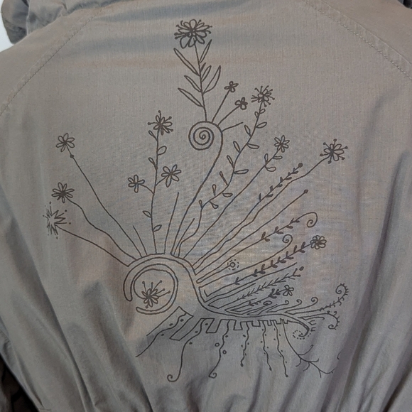 Unique St-Martins Fairy Tale  Scandanavian Cotton Hooded Parka Tan jacket Sz XL - Picture 15 of 15